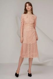 Keesake Bridges Lace Long Sleeve Dress at Fashion Bunker